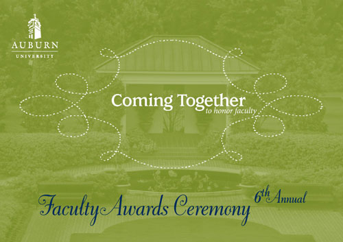 Cover of the Faculty Awards program