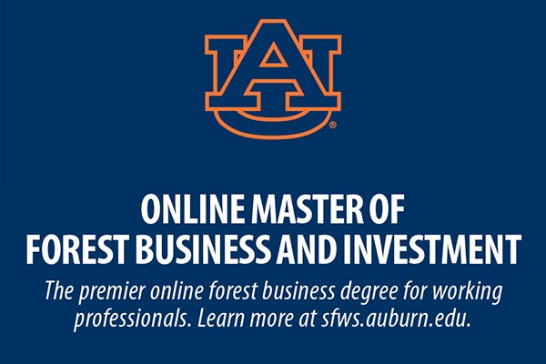 Auburn University’s new online forest business and investment master’s degree to support career advancement for forestry, business professionals
