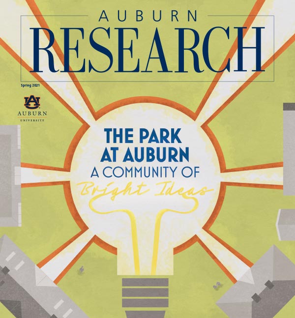 Picture of the Spring 2021 Research Magazine cover.