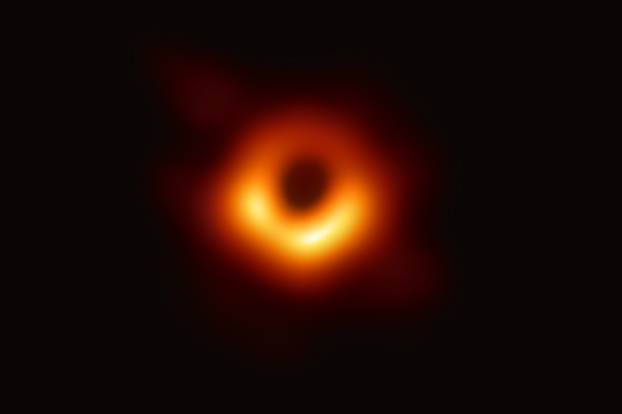 The first image of a black hole. 