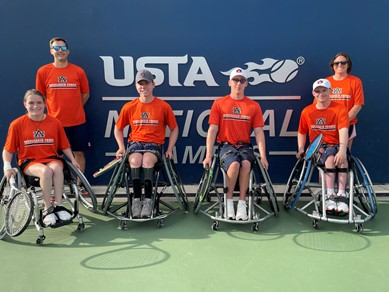 Auburn's wheelchair tennis team