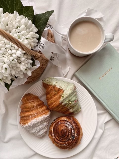 Pastries and coffee