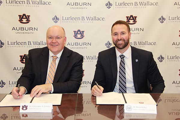 Auburn University and Lurleen B. Wallace Community College sign MOU to expand Path to the Plains Program