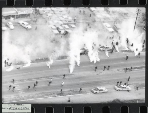 A declassified FBI photo of Bloody Sunday in Selma, Alabama, on March 7, 1965