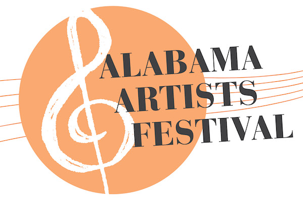 A graphic for the Alabama Artists Festival