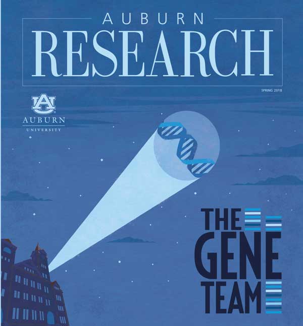 An image of a recent Auburn Research magazine