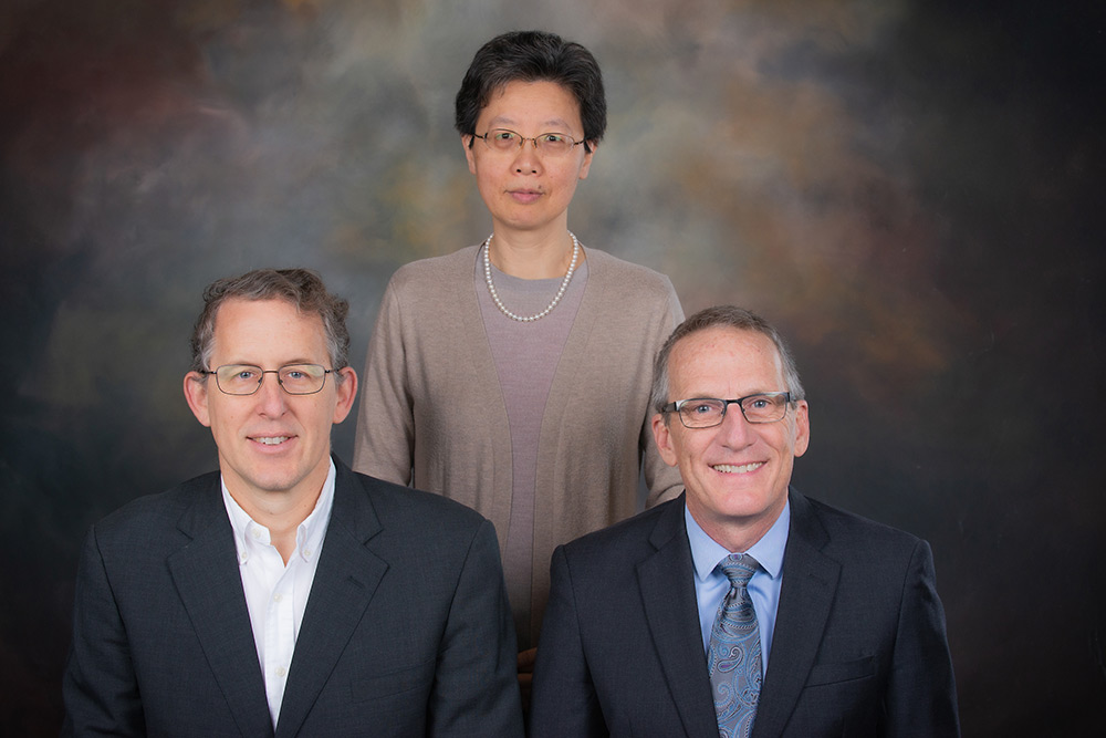 Dr. Robert Jackson, Dr. Jin Wang and Dr. Brian Connelly